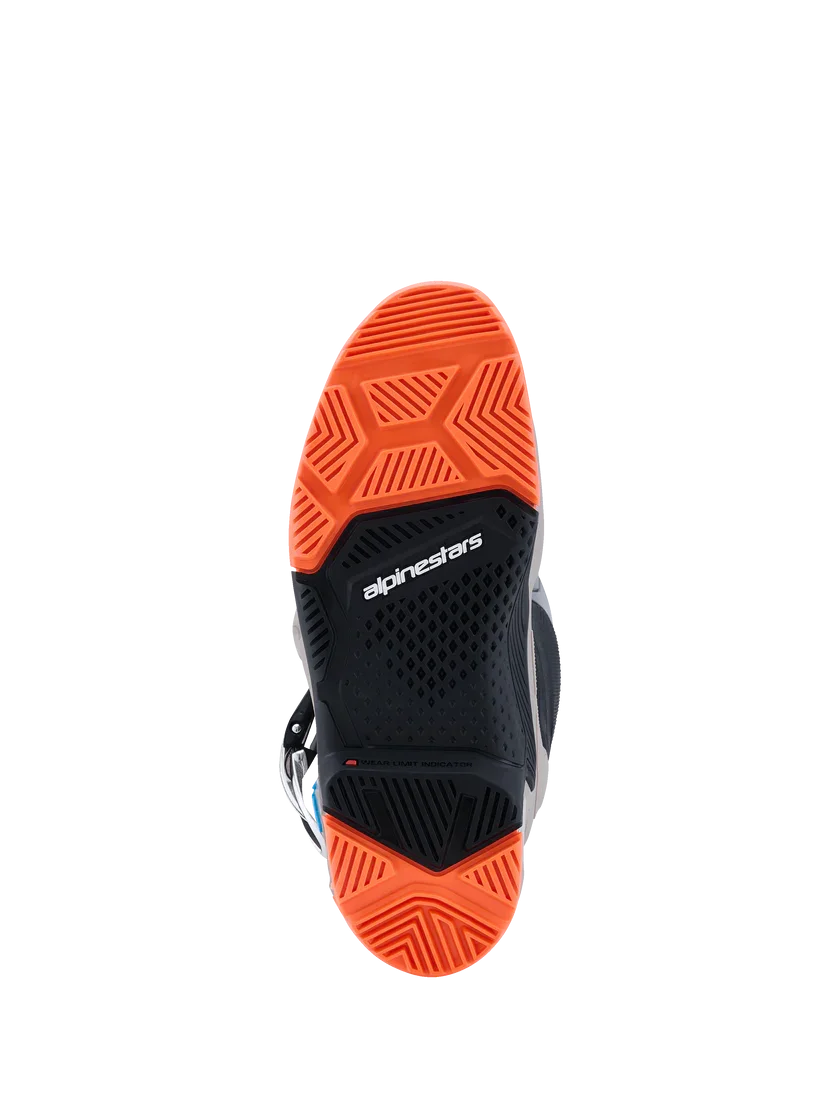 Bota Alpinestars Tech 7 Nova Enduro 26 Preto/Cinza/Laranja Fluor